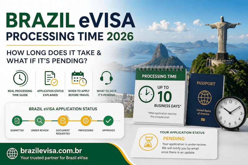 Brazil eVisa Processing Time 2026: How Long Does It Take & What If It's Pending?